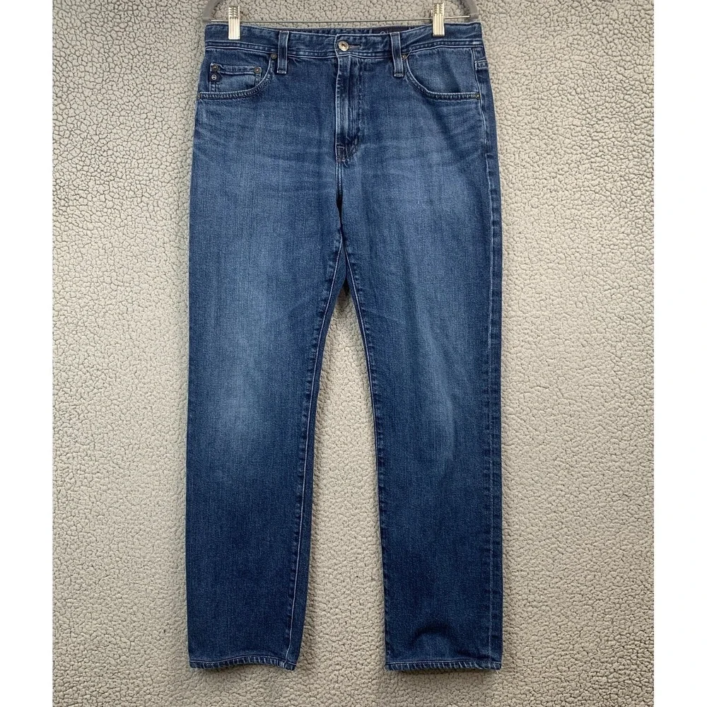 AG Adriano Goldschmied The Everett Slim Straight Leg Jeans Blue Men's 33x32